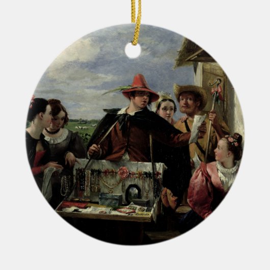 Autolycus, scène uit 'A Winter's Tale', 1836 (olie Keramisch Ornament (Voorkant)