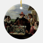 Autolycus, scène uit 'A Winter's Tale', 1836 (olie Keramisch Ornament (Achterkant)