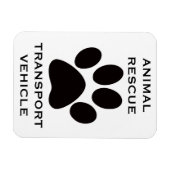 Automagneet: Het voertuig van het dierenreddingsve Magneet (Horizontaal)