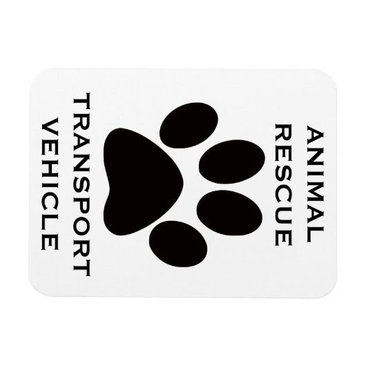 Automagneet: Het voertuig van het dierenreddingsve Magneet (Horizontaal)