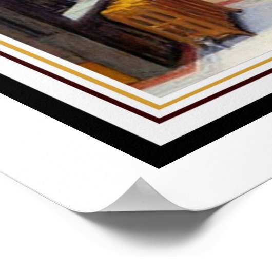 Automat door Edward Hopper 16 x 20 Poster (Hoek)