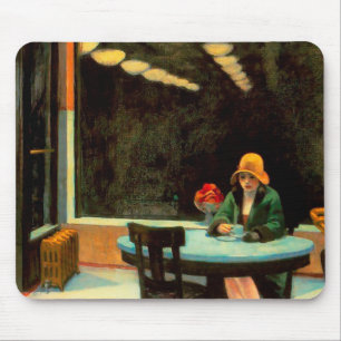 Automat door Edward Hopper Muismat