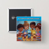 Automation Worldwide™ Button (Voorkant /achterkant)