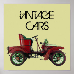 AUTOMATISCH AUTOMATISCH ROOD/CLASSIC POSTER