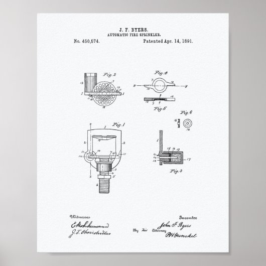 Automatisch brandblad 1891 - Whitepaper Poster (Voorkant)