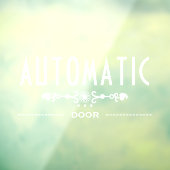 Automatisch Deur Bord, Raamsticker (Vel 3)