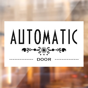 Automatisch Deur Bord, Raamsticker