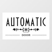Automatisch deur bord, raamsticker (Vel)