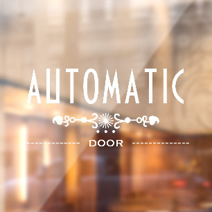 Automatisch Deur Bord, Raamsticker