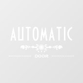 Automatisch deurteken; raamsticker (Vel)