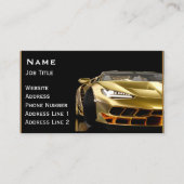 Automatisch gegevens over de auto voor de auto met visitekaartje (Voorkant)