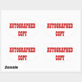Automatisch gegraveerd kopiëren - Ovale Stickers ( (Vel)