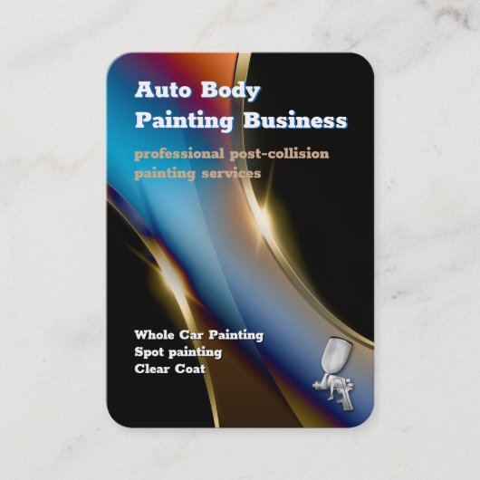 Automatisch hoofdschilderen | Beroepsbeoefenaars Visitekaartje (Voorkant)