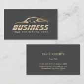 Automatisch informeren van auto's met wasgoud en g visitekaartje (Voorkant / Achterkant)