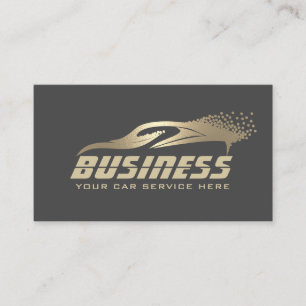 Automatisch informeren van auto's met wasgoud en g visitekaartje