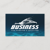 Automatisch informeren van autowrakken Deep Blue Visitekaartje (Voorkant)