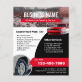 Automatisch informeren van professionele wasprogra flyer (Voorkant)