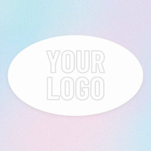 Automatisch logo lichter maken voor achtergrond ovale sticker