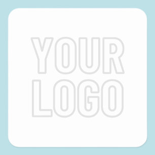 Automatisch logo lichter maken voor achtergrond vierkante sticker