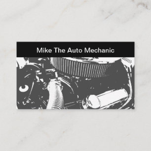 Automatisch mechanisch thema visitekaartje