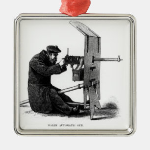Automatisch Pistool Maxim Metalen Ornament
