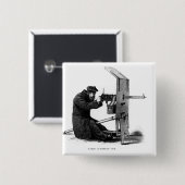 Automatisch Pistool Maxim Vierkante Button 5,1 Cm (Voorkant /achterkant)