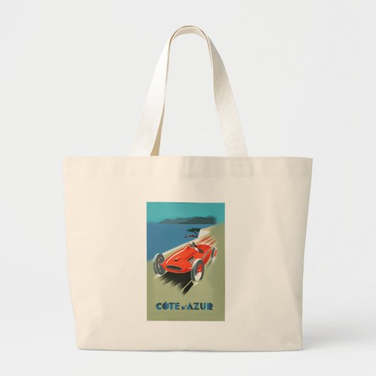automatisch racen grote tote bag (Voorkant)
