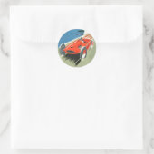 automatisch racen ronde sticker (Tas)