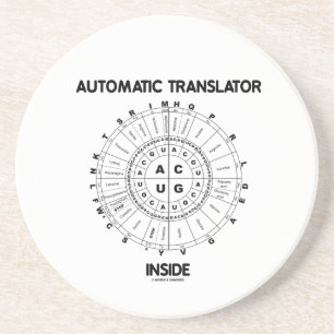Automatisch vertaler in (RNA Codon Wheel) Zandsteen Onderzetter