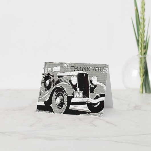 automatische dank Je kunt Kaart noteren (Voorkant)