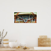 automatische dashboardafdrukken Poster (Keuken)