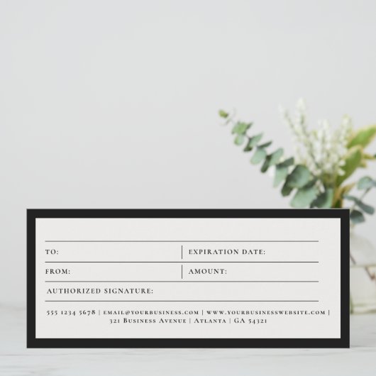 Automatische details Schoonmaak Cadeaubon Voucher (Staand voorkant)