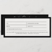 Automatische details Schoonmaak Cadeaubon Voucher (Voorkant / Achterkant)