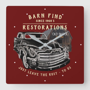 Automatische herstelbarrière Zoek het klassieke ko Vierkante Klok