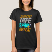 Automatische hoofdletterverf en tapespray automati t-shirt (Voorkant)