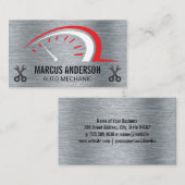 automatische kilometerteller | moersleutels visitekaartje (Voorkant / Achterkant)