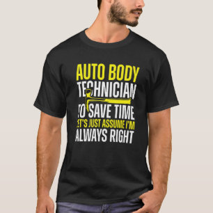 Automatische lichaamstechnicus altijd goed schilde t-shirt