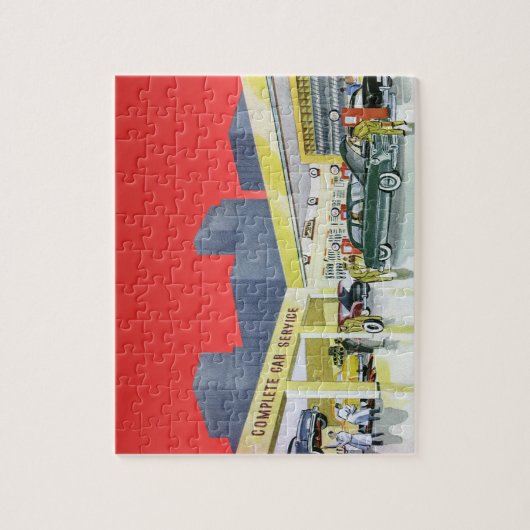  automatische mechanica Complete autoservice Garag Legpuzzel (Verticaal)