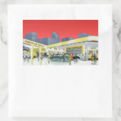 automatische mechanica Complete autoservice Garag Rechthoekige Sticker (Tas)