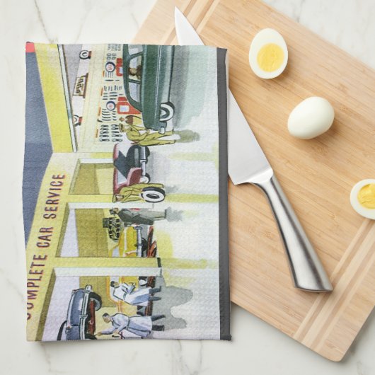  automatische mechanica Complete autoservice Garag Theedoek (Quarter Fold)