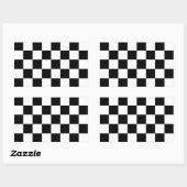 Automatische rackgestuurde vlag rechthoekige sticker (Vel)