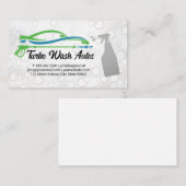 automatische reinigingsspray | Zeepbellen Visitekaartje (Voorkant / Achterkant)