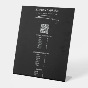 Automatische reparatie van de QR-code voor automat Reclamebord Met Voetstuk