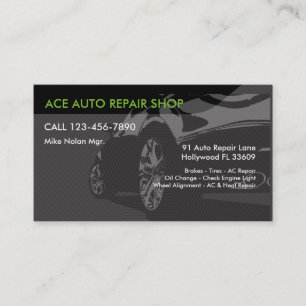 Automatische reparatieservices visitekaartje