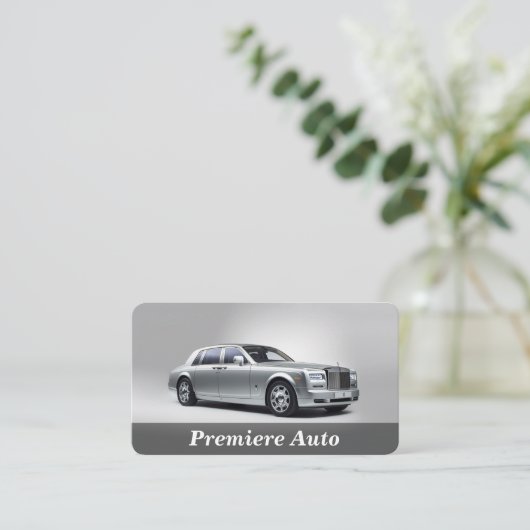 Automatische service visitekaartje (Staand voorkant)