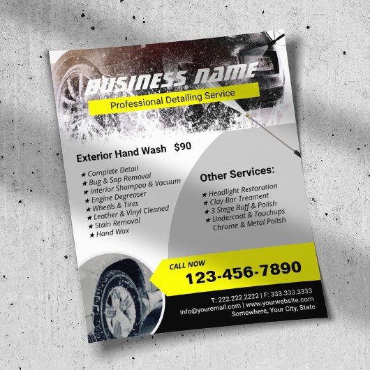 Automatische specificatie van het professionele wa flyer