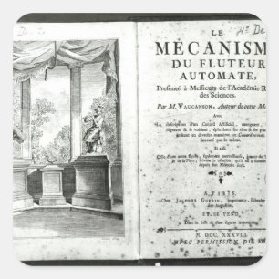 Automatisering, afbeelding van het frontistiek vierkante sticker