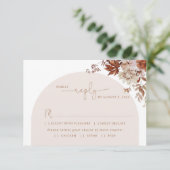 Automautomne choix repas choix mariage RSVP carte (Debout devant)