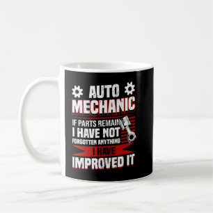 Automechanicien Als Onderdelen Verblijven Verbeter Koffiemok