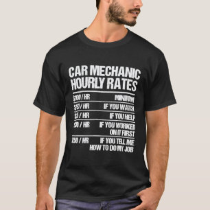 Automechanicien Uurtarieven Auto's Reparateur Repa T-shirt